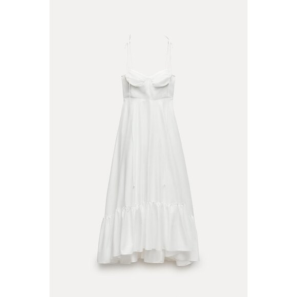 Zara Collection Ruffled Poplin Dress - Picture 5 of 8
